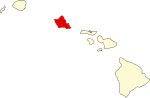 State map highlighting Honolulu