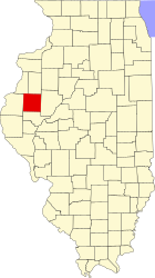 Contea di McDonough – Mappa