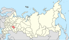 Рэспубліка Татарстан на мапе