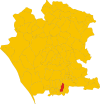 Locatie van Gricignano di Aversa in Caserta (CE)