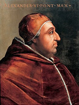 Ar pab Alesant VI, poltredet gant Cristoforo dell'Altissimo
