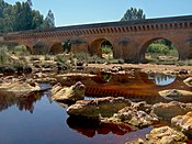 Puente Romano sobre el río Tinto. Niebla, Huelva.