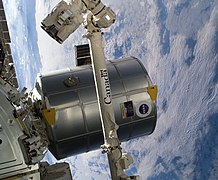 Raffaello MPLM module docked to the ISS (STS-114)