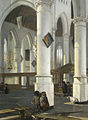 Emanuel de Witte, Interior of the Oude Kerk, Delft 1650 or 1652, 48.3 × 34.6 cm (19 × 13.6 in)