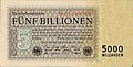 5 biljoen Mark (1 november 1923)