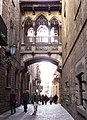 Carrer del Bisbe (Bishop Street) in Barcelona's Gothic Quarter