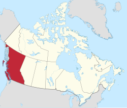 Location of British Columbia