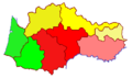 Variação dialetométrica do occitano segundo Hans Goebl.