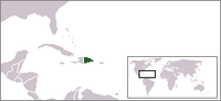 Locatie van Republica Dominicana