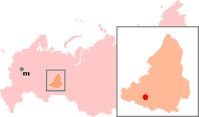Poziția localității Ekaterinburg