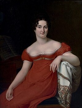 Marguerite Georges in 1813, geportretteerd door Cornelis Groenendael