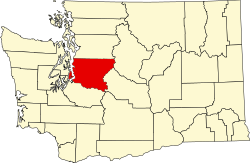 מיקומו של מחוז קינג במדינת וושינגטון