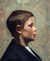 Ung dreng i profil, 1886