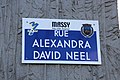 Road named Alexandra David Neel in Massy, Essonne, suburb of Paris.