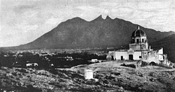 Panorámica del Cerro del Obispado, en Monterrey, Nuevo León.