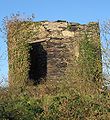 Ruine du moulin de la Lande en 2007, emporté par un coup de vent en 1970.