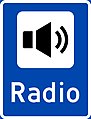 Radio channel DAB digital radio relays special traffic announcement messages.