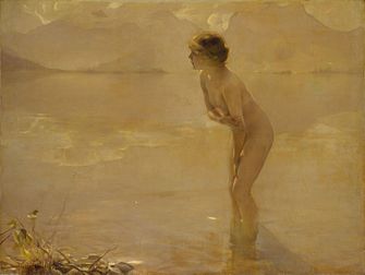 Manhã de setembro (c. 1912) por Paul Chabas, no Museu Metropolitano de Arte, Nova Iorque. (definição 6 037 × 4 546)