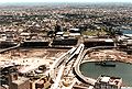 1980年代初興建中的達令港和西部幹道