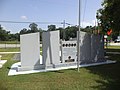 Roberta City Park, war memorial, back