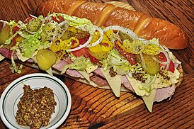 Сэндвич-субмарина с дижонской горчицей