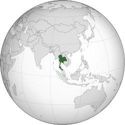 Location of Thailand