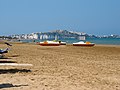 A város déli részét szegélyező strand