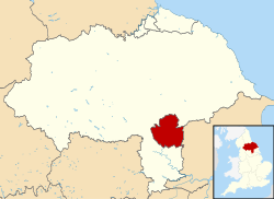 Shown within North Yorkshire