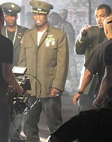 50 Cent, Lloyd Banks & Tony Yayo at Rider Pt 2 video shoot.jpg