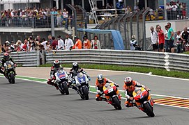 Casey Stoner leads the group 2012 Sachsenring.jpg