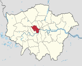 Poziția localității City of Westminster