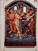 Colmar - Unterlinden Museum - Last Supper, Mount of Olives, Flagellation, inv. no. SB.25 - Anonymous (Upper Rhine), ca 1510 - Wood (lime), polychromy 01.jpg