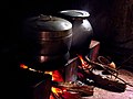 Image 4Pots being heated with a wood-burning fire in South India (from Cooking)