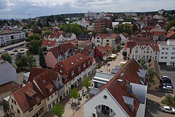 View over Friedrichsdorf from the roof of Salus Klinik