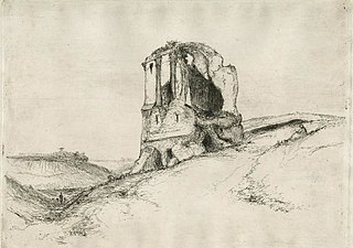 etching: ruin