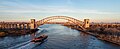 Image 76Hell Gate Bridge, with a scow being towed along the Hell Gate section of the East River