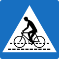 2b: Cyclist crossing