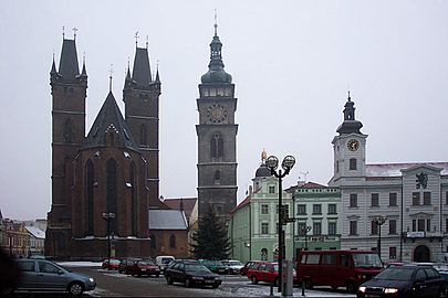 Hradec Králové, The Church of Holy Spirit and White Tower