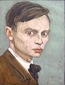 Q2651452 zelfportret door Jan Mankes gemaakt in september 1918 geboren op 15 augustus 1889 overleden op 23 april 1920
