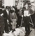 Kalle Jalkanen op ski's, op 4 april 1936 overleden op 5 september 1941