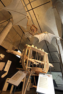 Maquette d'une machine volante de type Ornithoptère