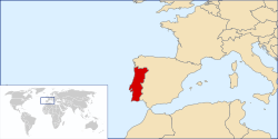 Localización de Portugal