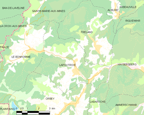 Poziția localității Lapoutroie