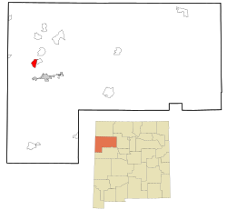 Location of Rock Springs, New Mexico