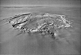 Vue aérienne du mont Takahé depuis l'ouest