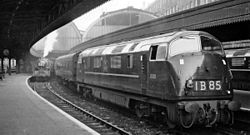 De D829 Magpie in 1961 te Paddington station