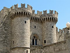 Close-up view of the Palace