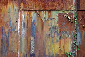 Porte d'un atelier à Romagne