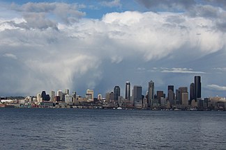 English: Downtown Seattle from Alki Point