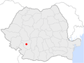 Location of Târgu Jiu in Romania